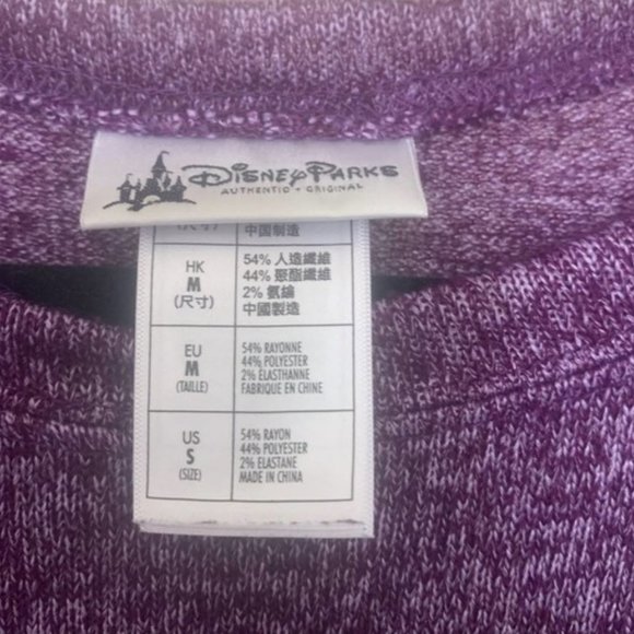 Disney Mickey Mouse Purple Sweater - Picture 2 of 3